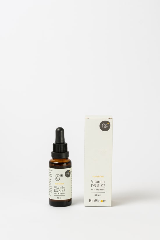 Vitamin D3 & K2 mit Hanföl – sunshine 30ml Vitamin D3 & K2 mit Hanföl – sunshine 30ml