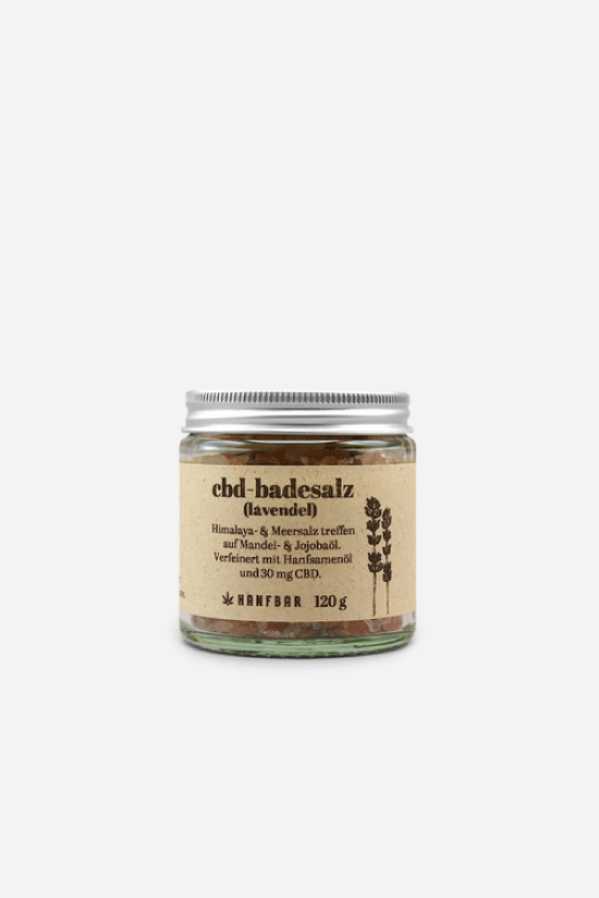 Hanf CBD Badesalz Lavendel 120g