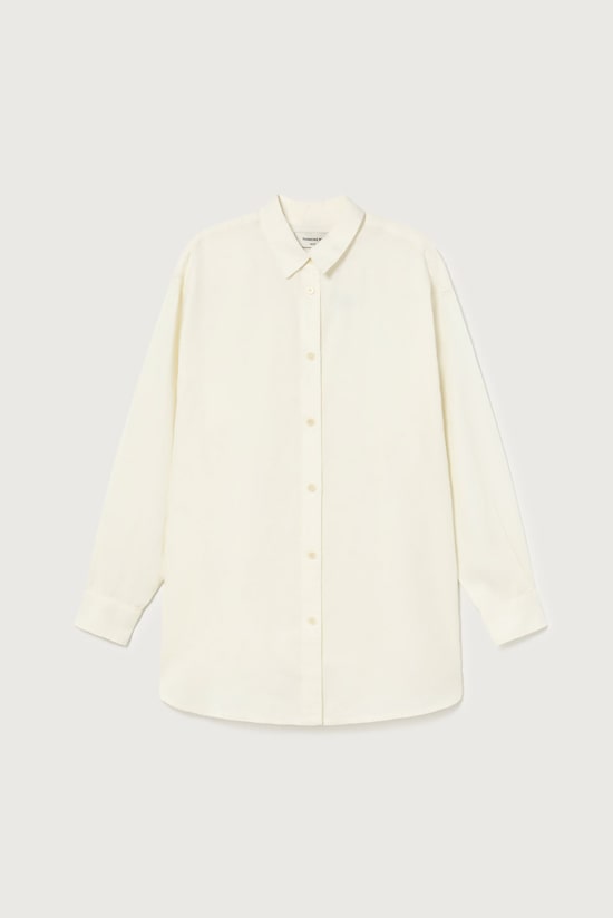 Oversize Damen Bluse Hanf Damen Oversize Bluse ecru