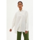 Oversize Damen Bluse Hanf Damen Oversize Bluse ecru