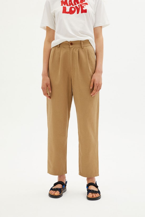 Hanf Damen Hose camel