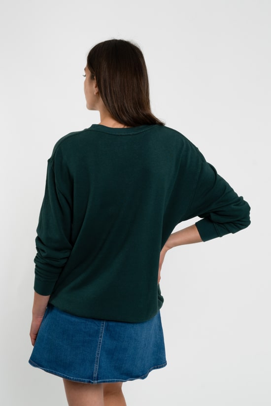 Hanf Unisex Sweatshirt dunkelgrün Hanf Unisex Sweatshirt dunkelgrün