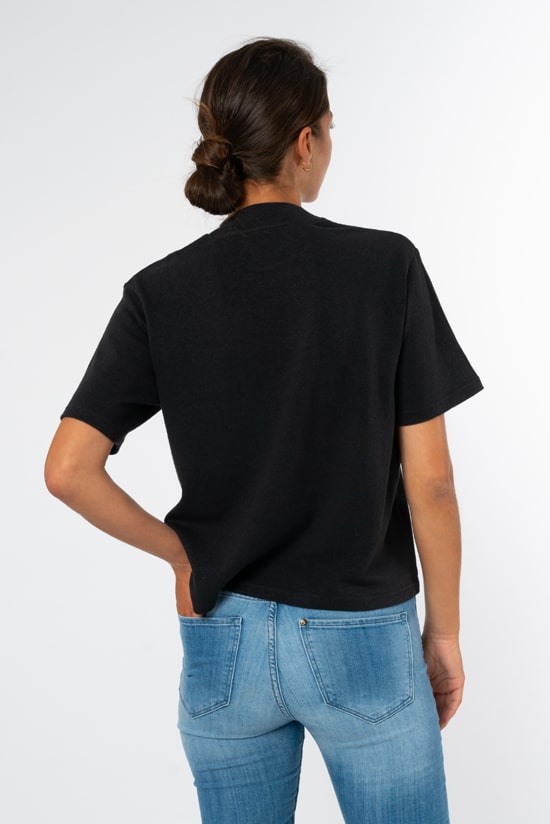 Hanf Damen T-Shirt schwarz Hanf Damen T-Shirt schwarz