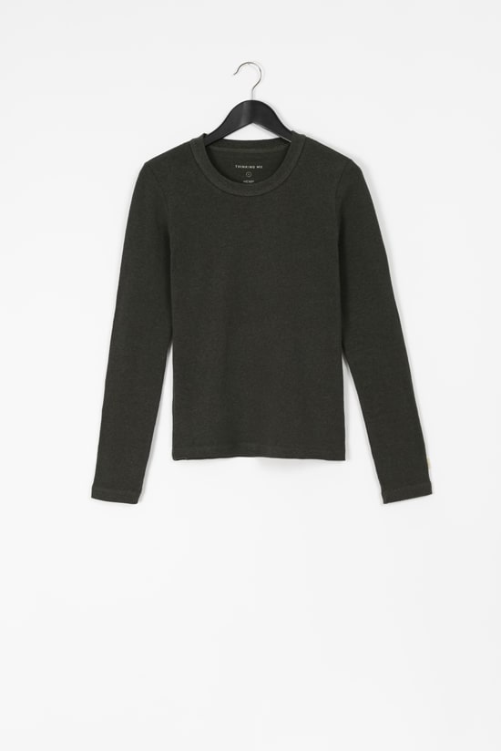 Hanf Damen Longsleeve dunkelgrün Hanf Damen Longsleeve dunkelgrün