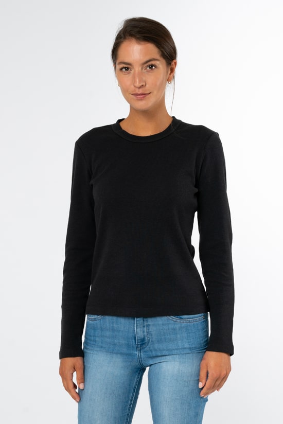 Hanf Damen Longsleeve schwarz Hanf Damen Longsleeve schwarz
