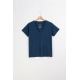 Hanf Damen V-Neck T-Shirt navy Hanf Damen V-Neck T-Shirt navy