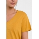 Hanf Damen V-neck T-Shirt senfgelb Hanf Damen V-neck T-Shirt senfgelb