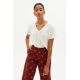 Damen T-Shirt ecru Damen T-Shirt ecru