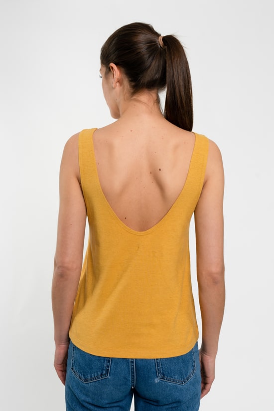 Hanf Damen Tanktop senfgelb Hanf Damen Tanktop senfgelb