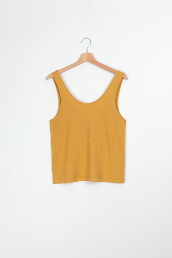 Hanf Damen Tanktop senfgelb Hanf Damen Tanktop senfgelb
