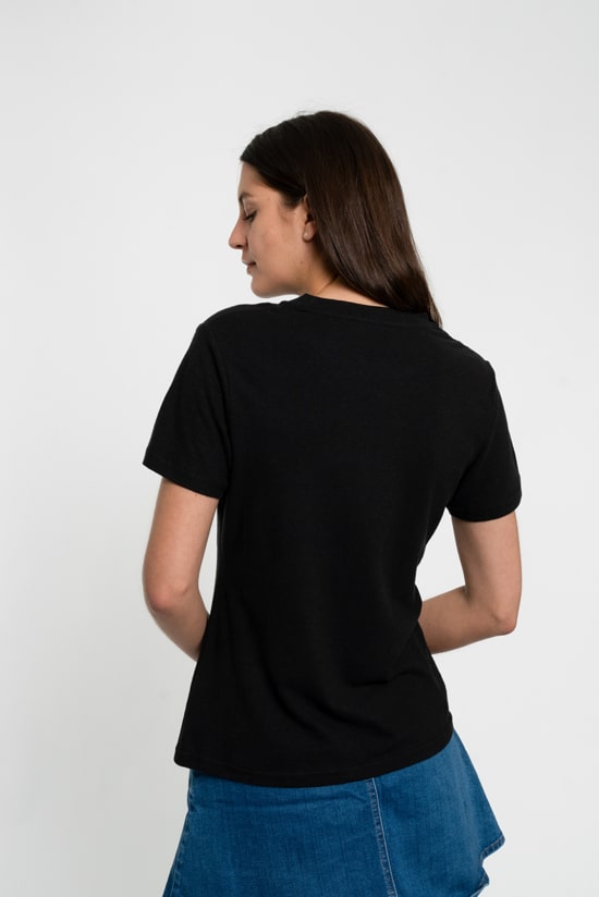 Damen T-Shirt schwarz Damen T-Shirt schwarz