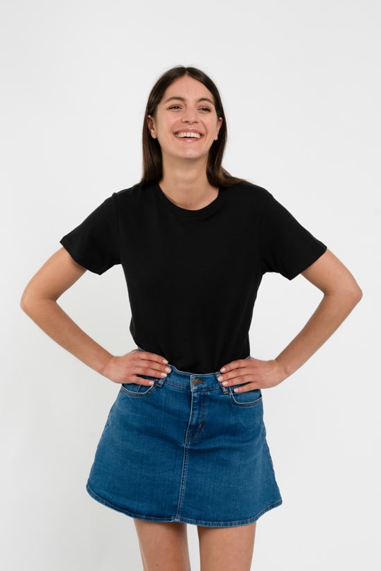 Damen T-Shirt schwarz Damen T-Shirt schwarz