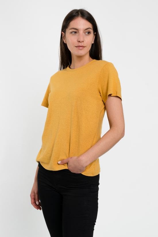 Hanf Damen T-Shirt senf Hanf Damen T-Shirt senf