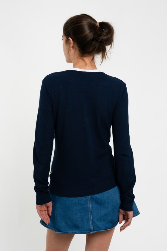 Hanf Damen Longsleeve navy Hanf Damen Longsleeve navy