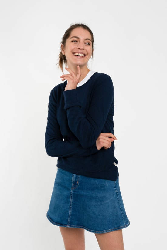 Hanf Damen Longsleeve navy Hanf Damen Longsleeve navy