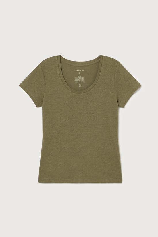 Hanf Damen T-Shirt khaki Hanf Damen T-Shirt khaki