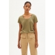 Hanf Damen T-Shirt khaki Hanf Damen T-Shirt khaki