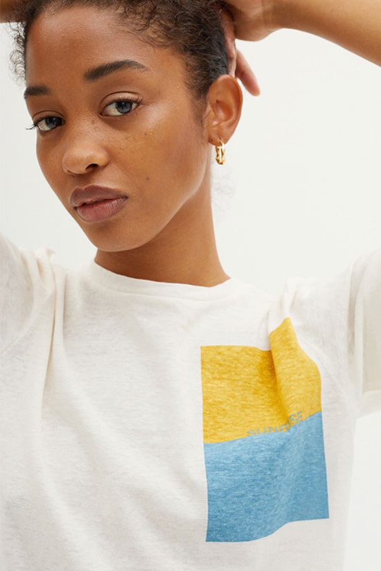 Hanf Damen Print T-Shirt Hanf Damen Print T-Shirt