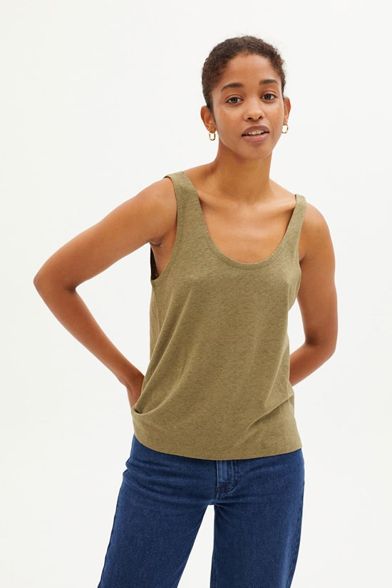 Hanf Damen Tanktop khaki Hanf Damen Tanktop khaki