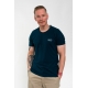 Hanf Herren Print T-Shirt petrol