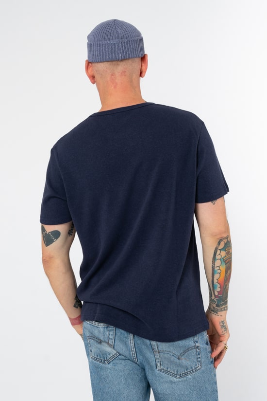 Hanf Herren Basic T-Shirt navy Hanf Herren Basic T-Shirt navy