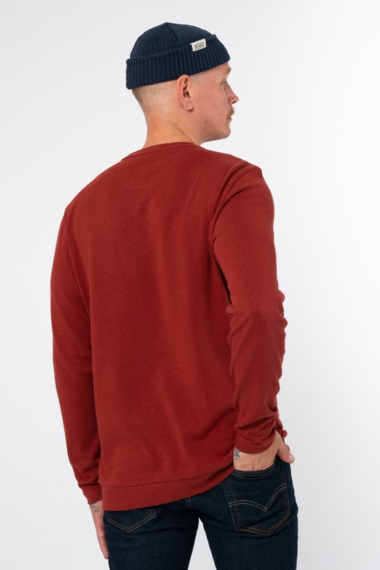 Hanf Herren Longsleeve rostrot