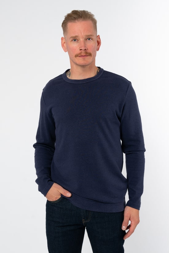 Hanf Herren Longsleeve navy