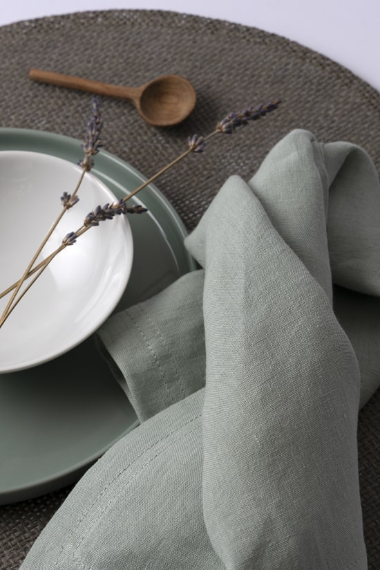 Hanf Servietten-Set mint Hanf Servietten-Set mint